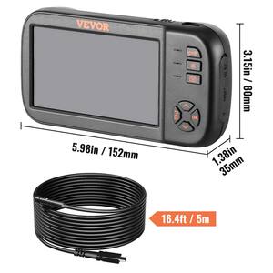Endoscope HD 4" Avec Sonde Flexible 1,2 M - Caméra D'inspection 1080P étanche - Pour Automobile, Plomberie, DIY