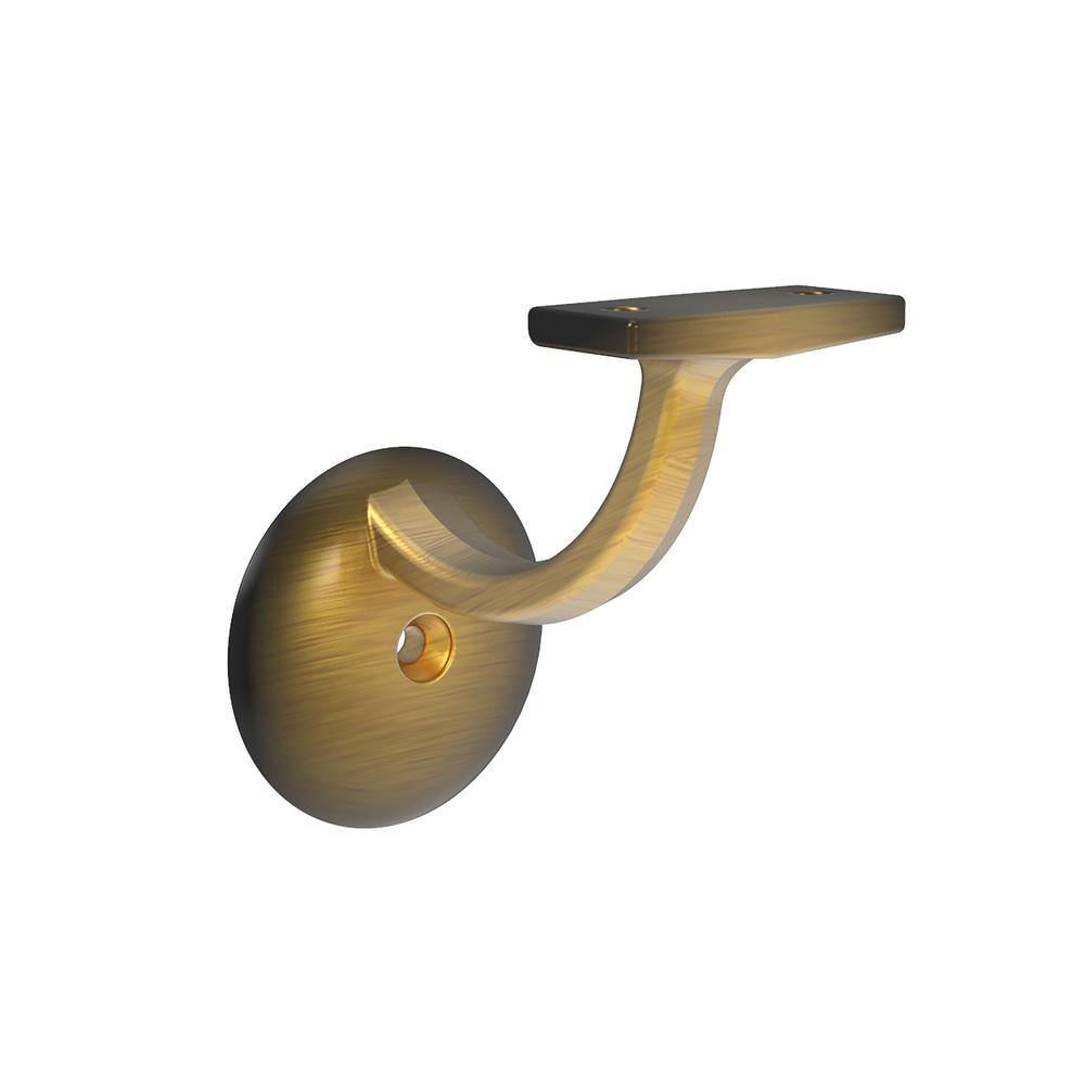 Hand Rail Brackets Collection Handrail Bracket 3-3/16 in. Antique Brass Finish (10-Pack) price history on PriceWatchPro
