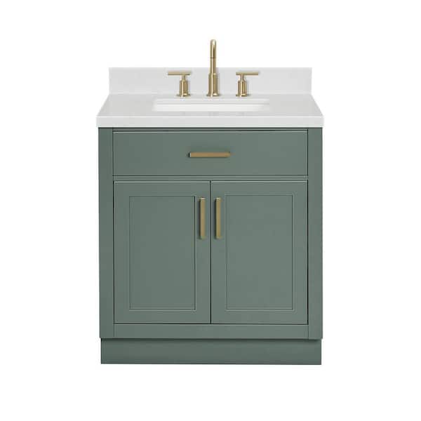 Yui　1005545 Virubi 30 in. W x 18 in. D x 34 in. H Single Sink Bath Vanity in