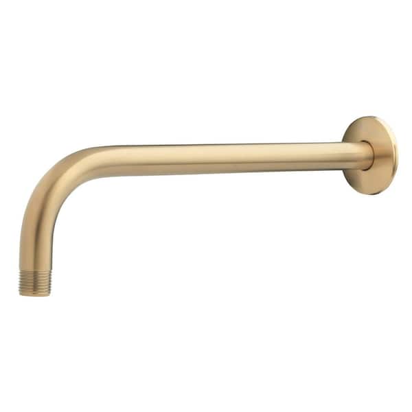 12 in. Shower Arm for Rain Showerhead in Brushed Gold