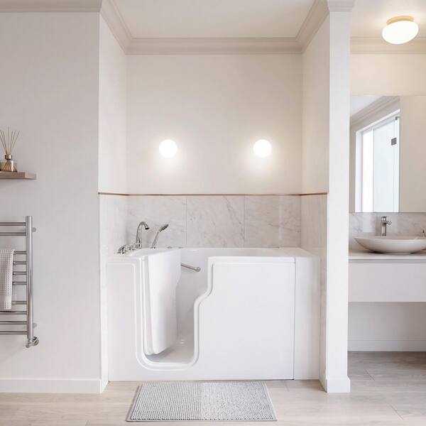 Ella Standard 52 in. x 30 in. Acrylic Walk-In Whirlpool Bathtub in