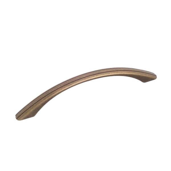 Richelieu Hardware Chaillot Collection 5 1/16 in. (128 mm) Burnished Brass Traditional Cabinet Arch Pull