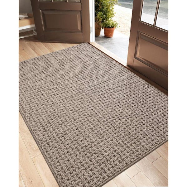 Brown 48 in. x 72 in. Entryway Door Mat Non Slip, Indoor Entrance