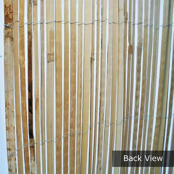 72 in H x 192 in L Split Bamboo Slats Screening Fencing Natural Finish Bamboo Fence Roll
