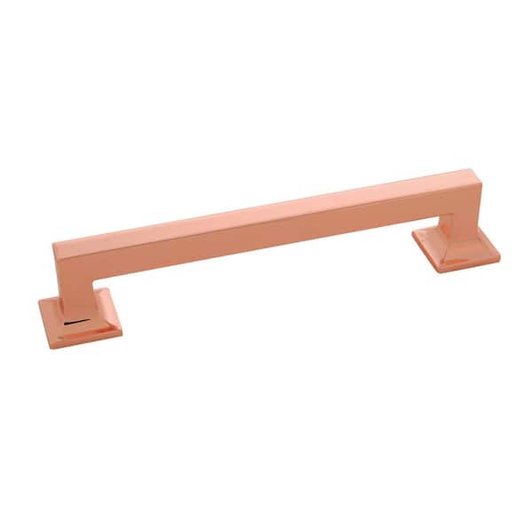 Hickory Hardware Studio Collection 6-3/4 in. (160 mm) Center-to-Center Polished Copper Cabinet Door and Drawer Pull
