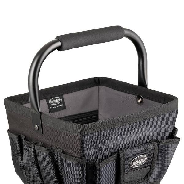 Bucket Boss Part # 60088 - Bucket Boss 16 In. Open Top Soft Tool Tote Bag - Tool  Bags, Pouches & Organizers - Home Depot Pro