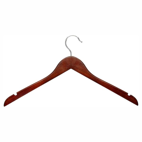 Honey-Can-Do Brown Wood Hangers 20-Pack