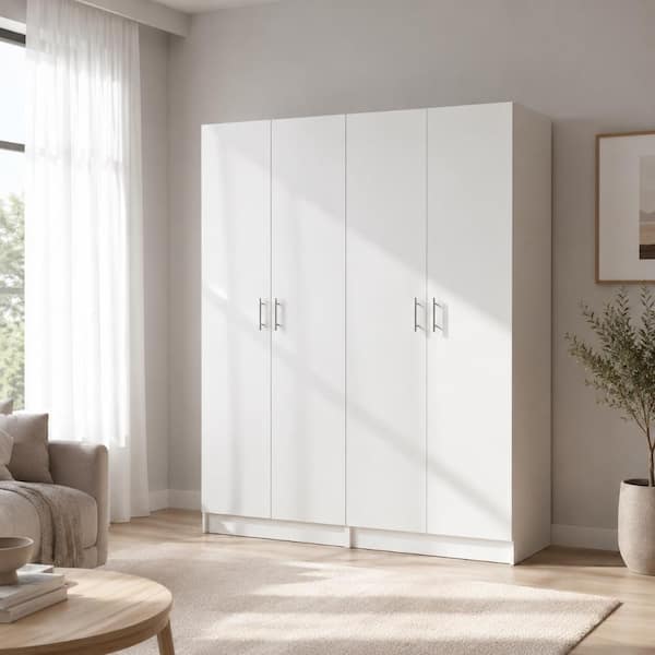 Klair Living Modex White Multi-Purpose Utility Storage Cabinet (2