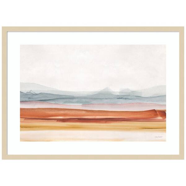 Amanti Art "Sierra Hills 01" by Lisa Audit 1-Piece Wood Framed Giclee Country Art Print 24-in. x 33-in.