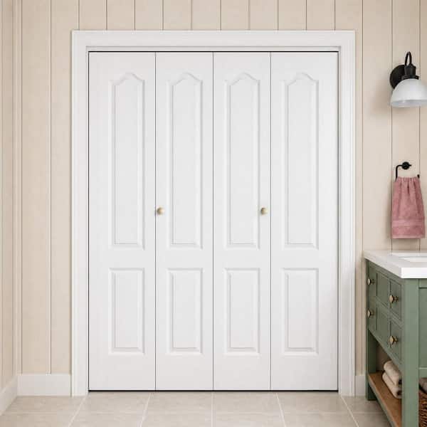 GOLDENPOLEY 60 in. x 78.4 in. (Double 30 in.) 2 Panel Roman Round