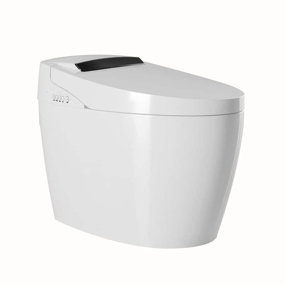 Elongated Bidet Toilet 1.28 GPF in White with Heated Seat, Auto Flush, Dryer, LED Night Light,and IPX4 Waterproof Design price history on PriceWatchPro
