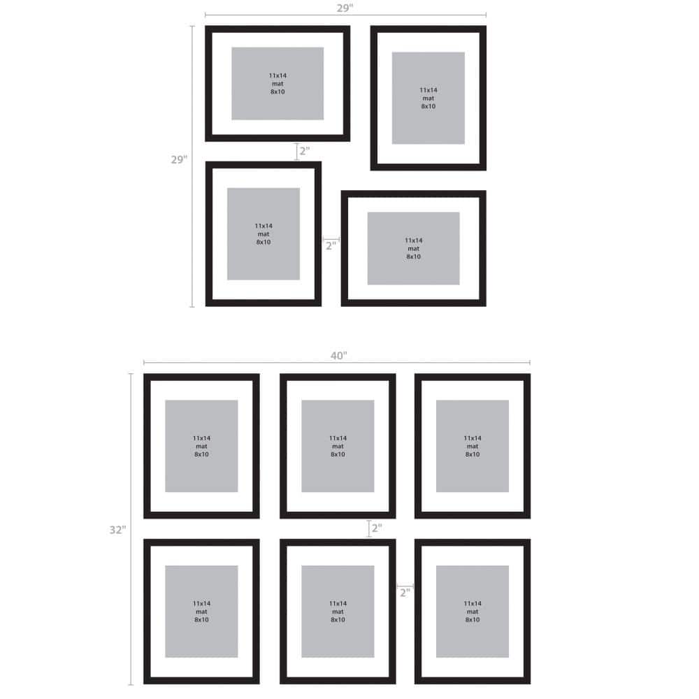 Walnut Brown 11x14 Classic Wood Picture Frame for Tabletop or Wall Display