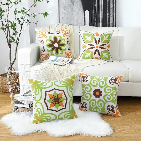 Set of 2 Boho decorative throw pillow cover farmhouse accent pillows