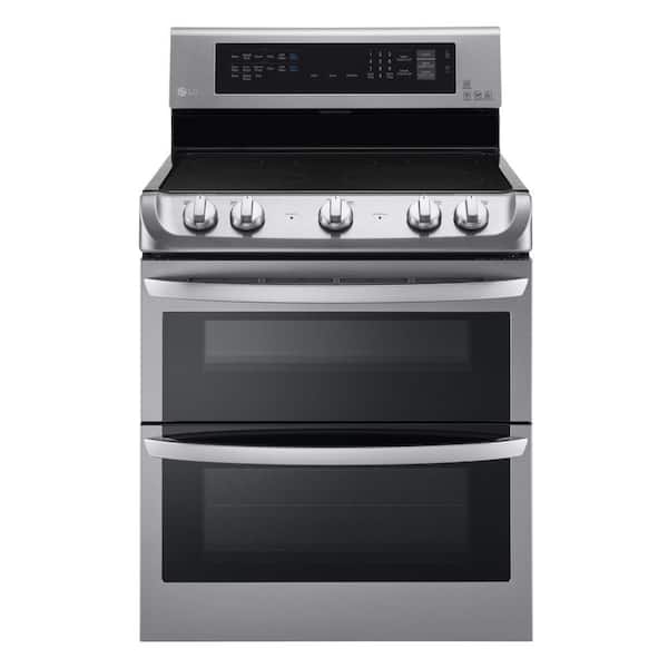 LG 7.3 cu. ft. Double Oven Electric Range with ProBake Convection, Self Clean and Infrared Heating in Stainless Steel