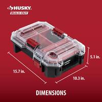 Husky Build-Out Modular Tool Storage 6-Compartment Deep Organizer HKY22846ST