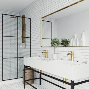 Paloma Single Handle Single-Hole Bathroom Faucet in Matte Brushed Gold