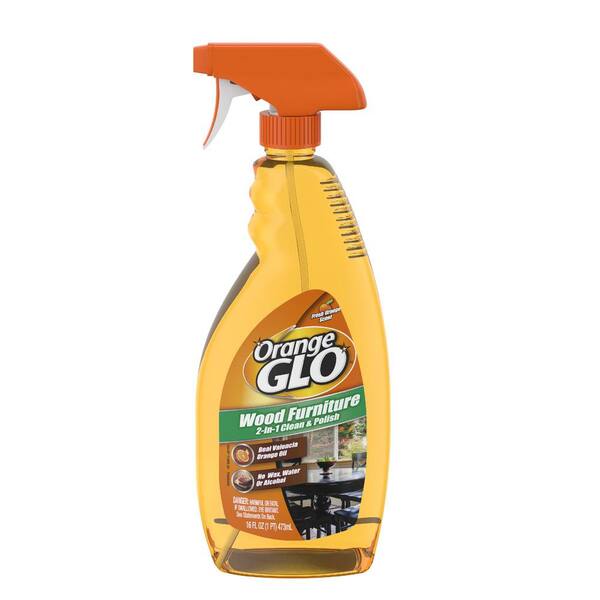 Orange GLO 16 oz. Wood Furniture 2-in-1 Clean Polish Spray (4-Pack)  5703711995-4 - The Home Depot