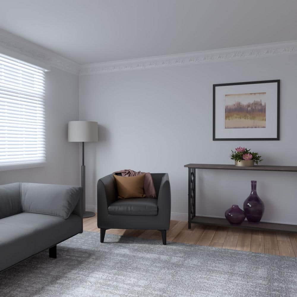 Hampton 94.5" White Polyurethane Crown Moulding