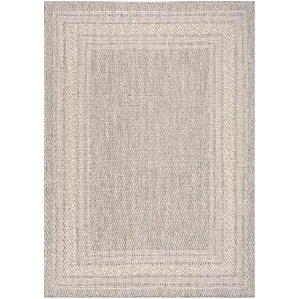 Horizon Grey 6 ft. x 9 ft. Indoor/Outdoor Bordered Contemporary Area Rug price history on PriceWatchPro