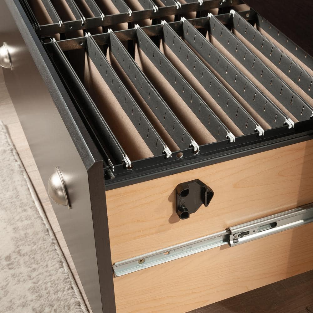 Cinnamon Cherry 2-Drawer Lockable Lateral File Cabinet