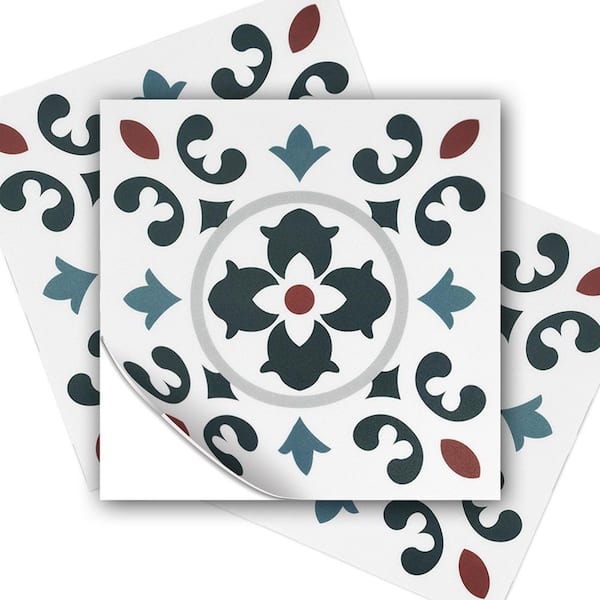 Multi-Colored 12 in. x 12 in. Vinyl Peel and Stick Backsplash, Self-Adhesive Wall Tile for Kitchen (30 sq. ft. /30-Pack)