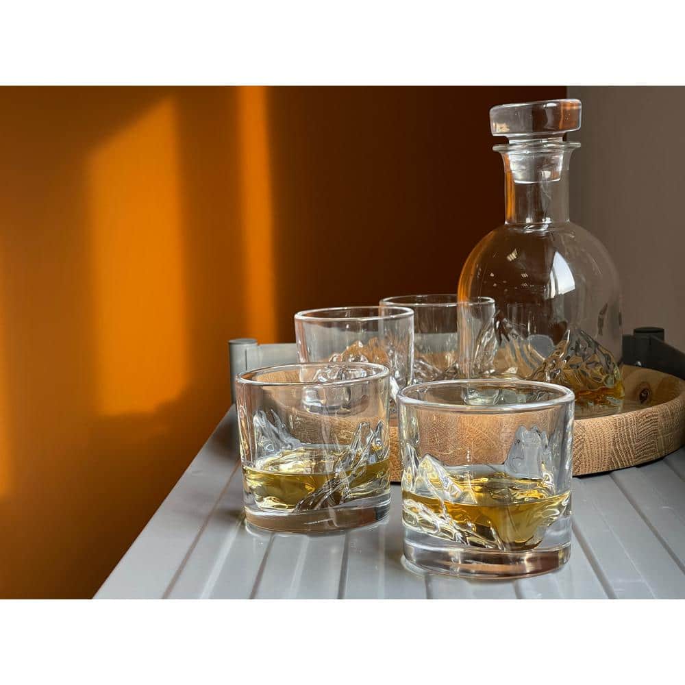 Grand Canyon Clear Crystal Whiskey Glass Set of Four