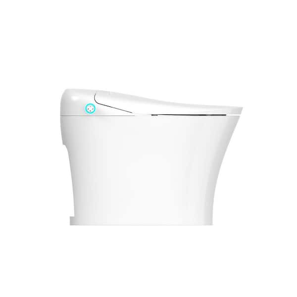 Elongated Smart Toilet 1-Touch Bidet Toilet with UV Hygiene