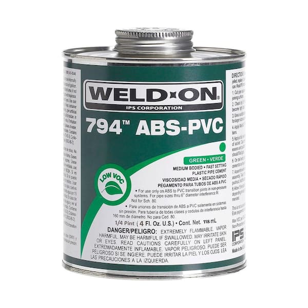 Weld-On 794 Transition Cement,Green, 1/4 Pint (4 oz.)