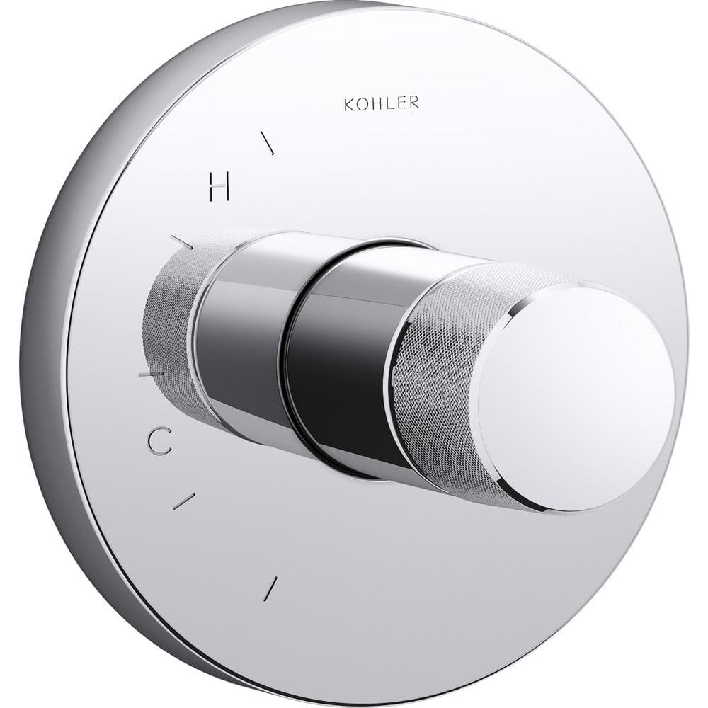 KOHLER Components Rite-Temp 1-Handle Shower Valve Trim Kit with Oyl Handle  in Polished Chrome K-TS78015-8-CP The Home Depot
