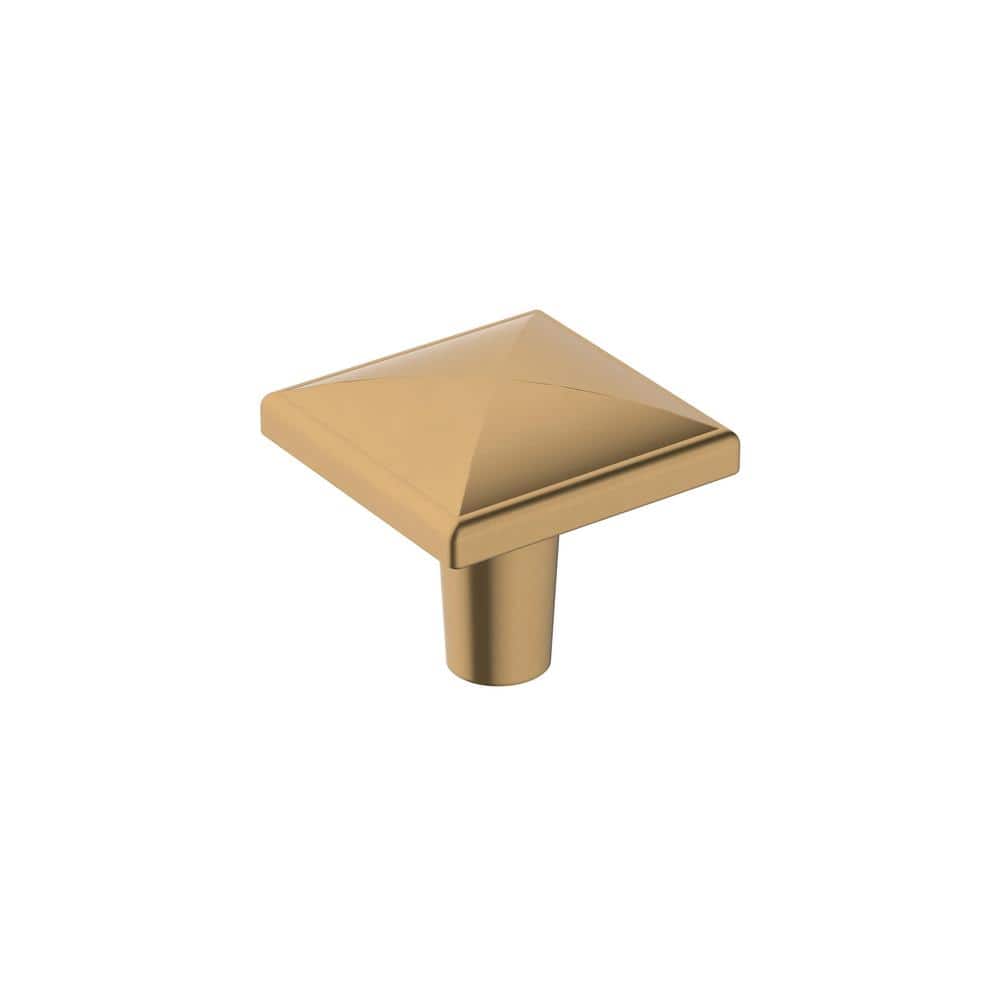Champagne Bronze Square Cabinet Knob with Mounting Hardware