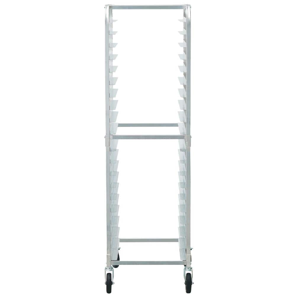 Bun Pan Rack 20-Tier Commercial Bakery Rack, Aluminum Sheet Pan Speed Rack with Brake Wheels, 26 in. x 20.4 in. x 70 in. price history on PriceWatchPro