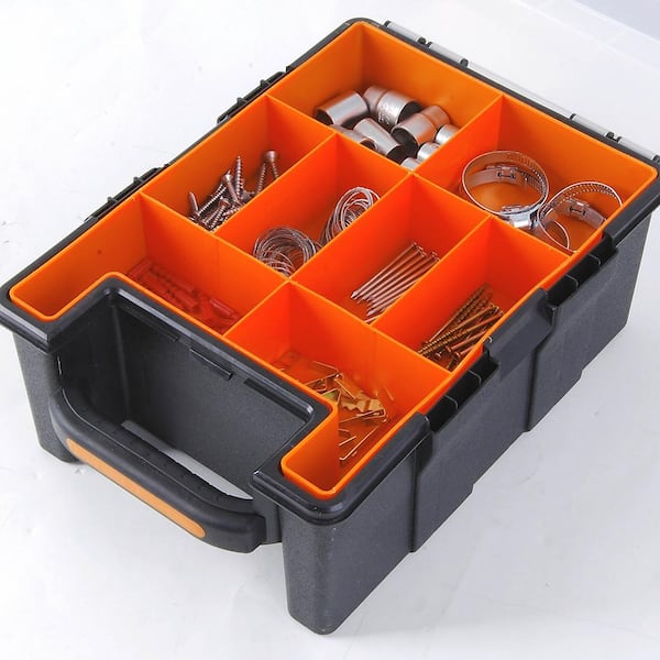 Large Organiser with Removable Trays Tools Screws Components Storage Boxes Case 