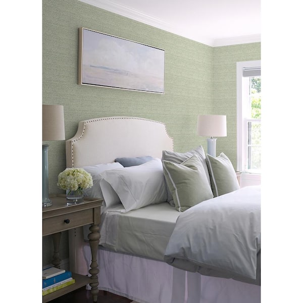 Balantine Teal Weave Matte Pre-pasted Paper Wallpaper