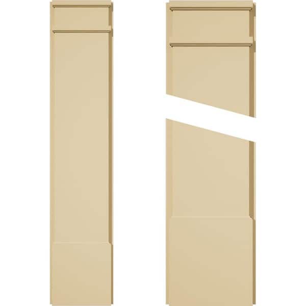 Ekena Millwork 2 in. D x 10 in. W x 48 in. L Primed Polyurethane Pilaster 1- Pack