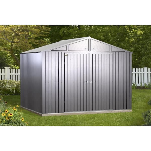 Arrow Elite 10 ft. W x 8 ft. D Galvalume Metal Premium Vented Corrosion Resistant Steel Storage Shed 78 sq. ft.