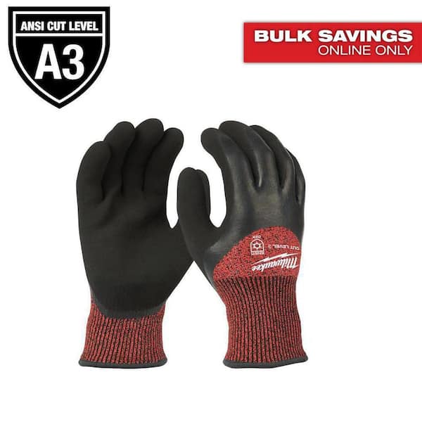Milwaukee Large Red Latex Level 2 Cut Resistant Insulated Winter