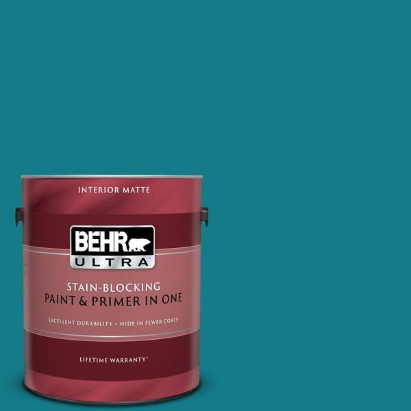 BEHR ULTRA 1 gal. #UL220-1 Caribe Matte Interior Paint and Primer in One