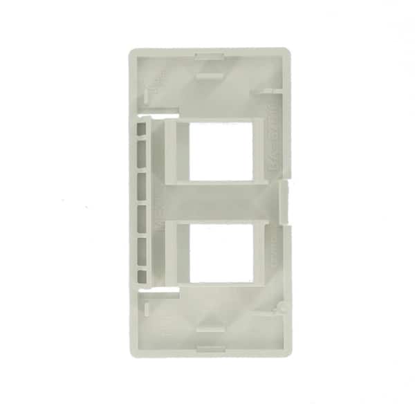 Leviton White 1-Gang Audio/Video Wall Plate (1-Pack) 49910-SW2