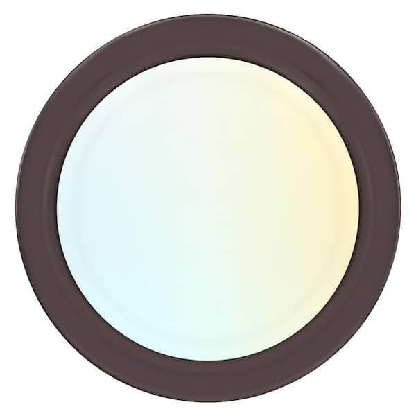 LUXRITE 6 in., Damp Rated Bronze LED Disk Lights, Dimmable Flush Mount, 5CCT 2700K - 5000K, 12.5-Watt, 1000 Lumens