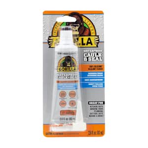 2.8 oz. Waterproof Caulk and Seal 100% Silicone Sealant Clear (6 pack)