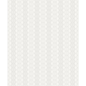 Taylor Ivory Diamond Paper Strippable Roll (Covers 57.8 sq. ft.)
