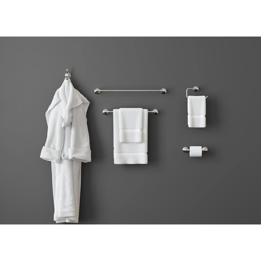 Polished Chrome Wall-Mounted Bathroom Robe Hook