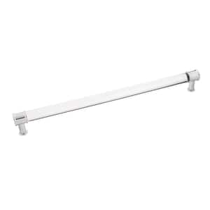Midway Collection 12 in. (305 mm) Center-to-Center Crysacrylic with Chrome Cabinet Door and Drawer Pull