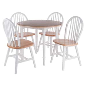 Sorella 5-Piece Natural and White Dining Set