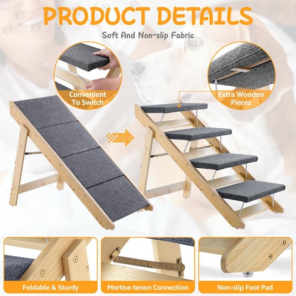 Folding dog hot sale steps