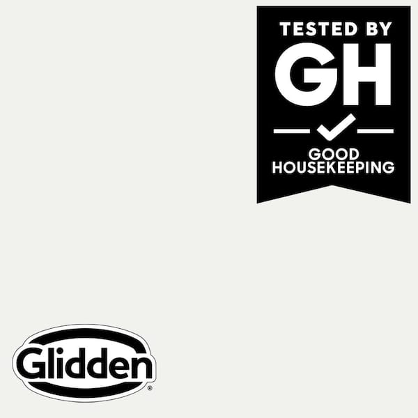 Glidden Premium 1 qt. PPG1001-1 Delicate White Semi-Gloss Interior Latex Paint