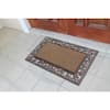 A1 Home Collections A1HC Bronze 23 in x 38 in Rubber and Coir Door Mat  Floral Border Dirt Trapper Heavy Weight Large Doormat A1HC029_Plain - The  Home Depot