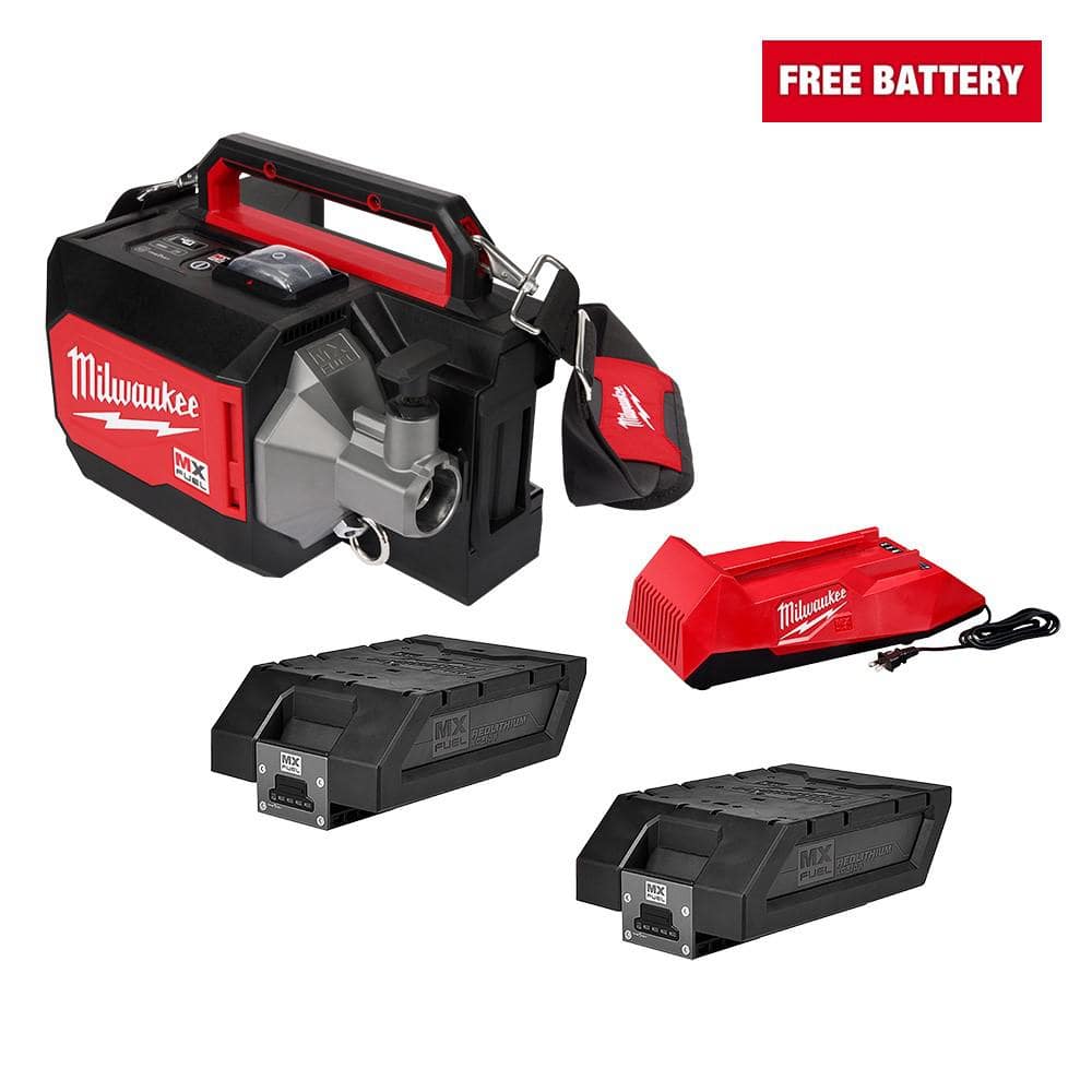 Milwaukee MX FUEL Lithium-Ion Cordless Briefcase Concrete Vibrator Kit ...