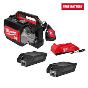 MX FUEL Lithium-Ion Cordless Briefcase Concrete Vibrator Kit with (2) Batteries and Charger