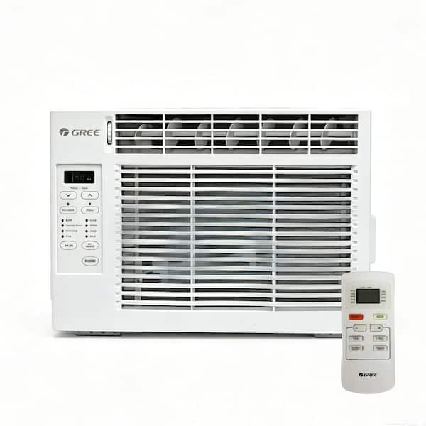 6,000 BTU 115-Volt Electronic Window Air Conditioner with Dehumidifier & Remote Control, Cools Up to 250 Sq. Ft.